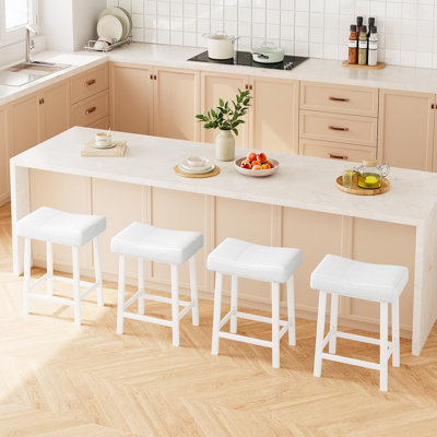 Ensemble de tabourets de bar à hauteur de comptoir de 4 tabourets de bar de 24 po pour îlot de cuisine