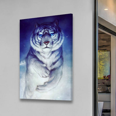 Godly Tigers 3 1 Piece Wrapped Canvas Wall Art