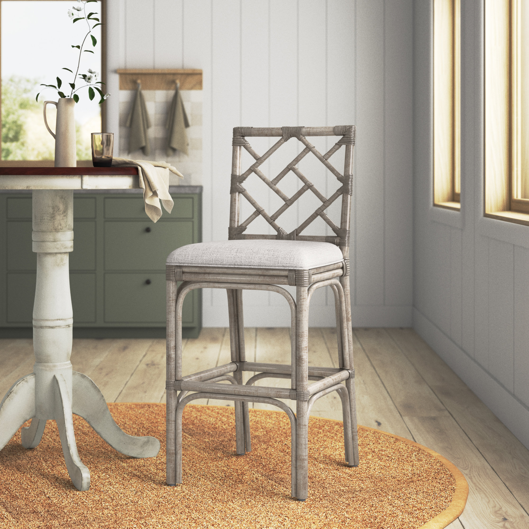 Coastal farmhouse counter cheap stools