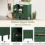 Buffet 30 po avec fonction de fermeture en douceur, trois tiroirs, lavabo en céramique, poignées dorées, meuble-lavabo compact en teinte, portes, petites salles de bain