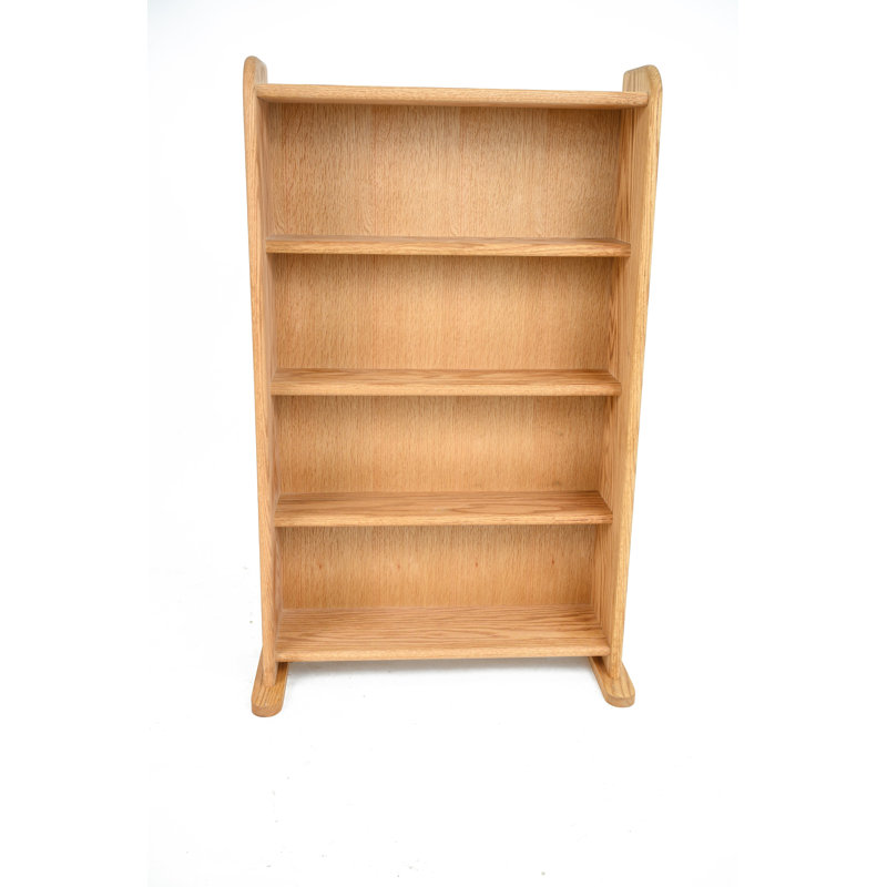 Shelf-Style Wooden DVD/VHS Rack - 07 Series, Clear, 39" H x 24.25" W x 7.25" D