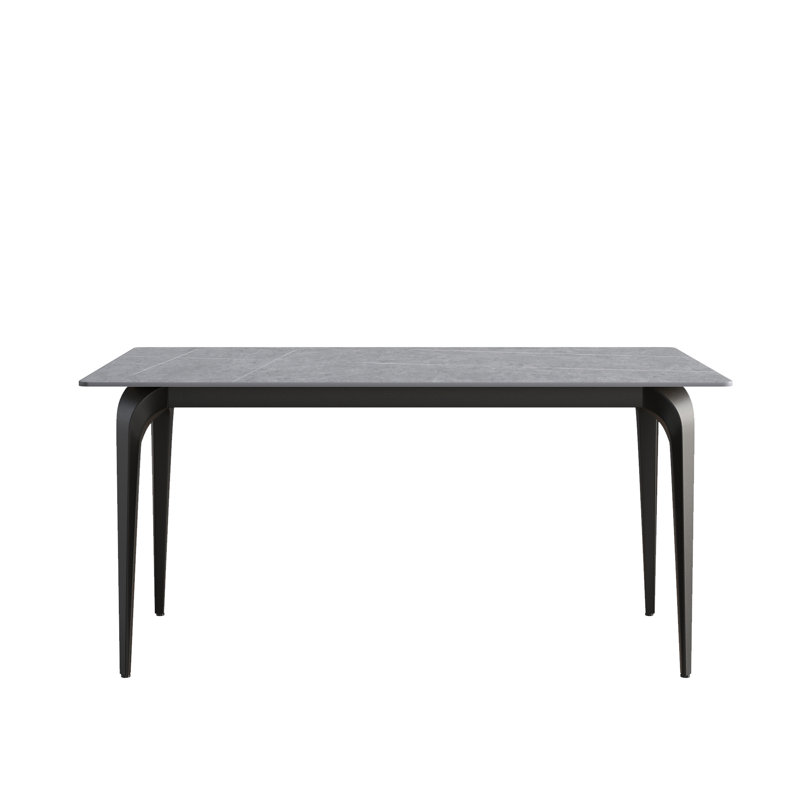 Table de salle à manger rectangulaire L 70,96 po x l 35,52 po Eaimor, H 29,53 po x l 63 po x P 35,43 po, Blanc