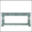 Console en bois de 63 pouces de long avec 3 tiroirs et 1 tablette inférieure pour le canapé d'entrée très facile à assembler (bleu rétro)-118038257