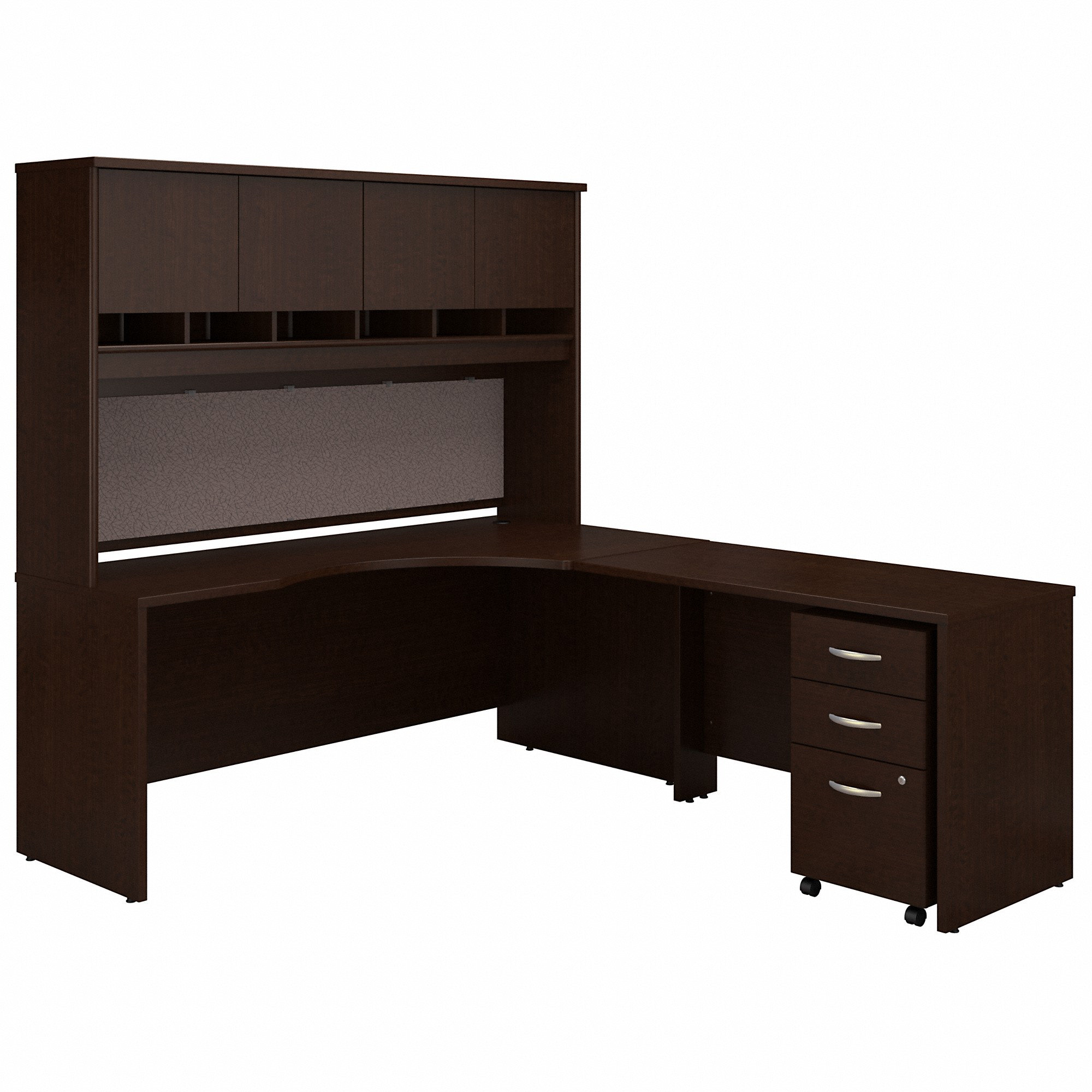 Bush Business Furniture Series C 3 Piece Rectangular Computer Desk ...