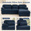 Canapé modulaire surdimensionné en L avec repose-pieds Burwell Cloud Couch-133336194