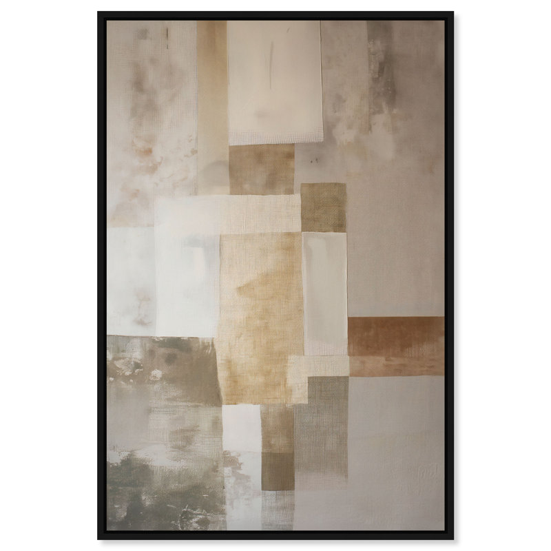 Dustveil (III) Canvas Abstract Print by Oliver Gal, Black Frame, 10 x 15, 16"H x 11"W, Black Frame