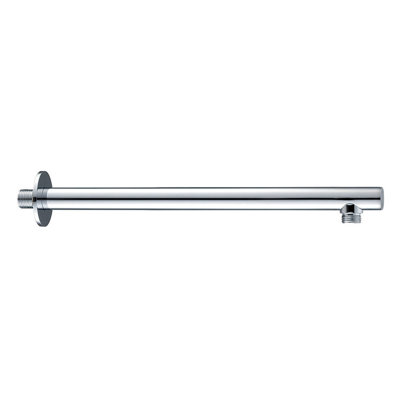 Bras de douche rond en laiton DAX, Chrome