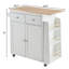 Brutsche Solid Wood Top Kitchen Cart