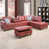 Red Faux Leather