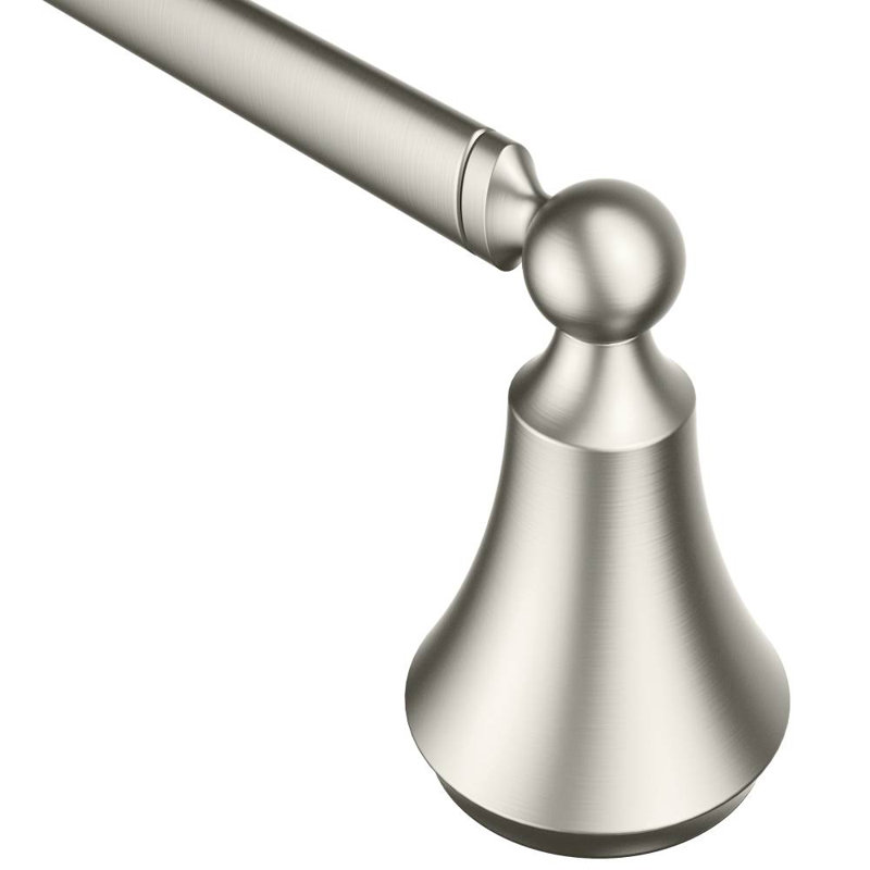 Wynford 24" Wall Mounted Towel Bar, Brushed Nickel