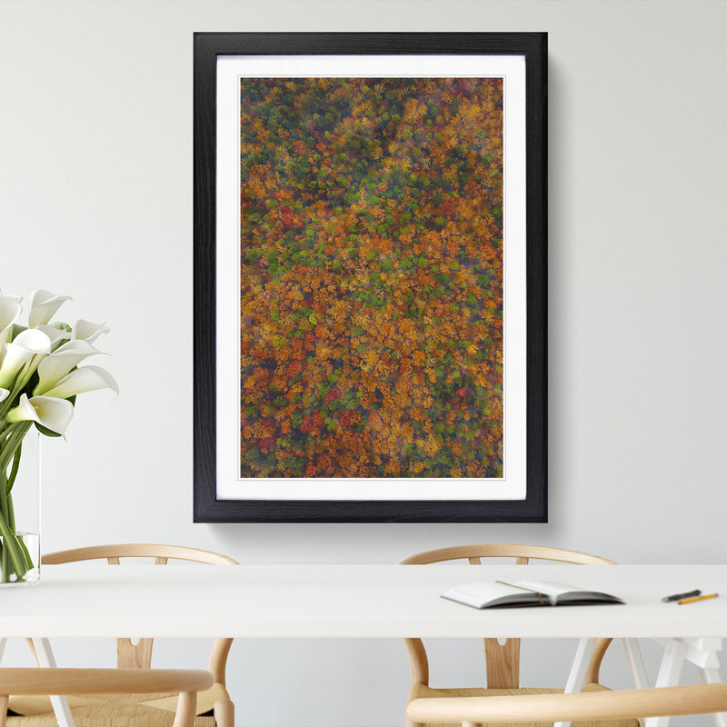 Thousands of Trees - Picture Frame Graphic Art, Black, 36cm H x 27cm W x 2cm D