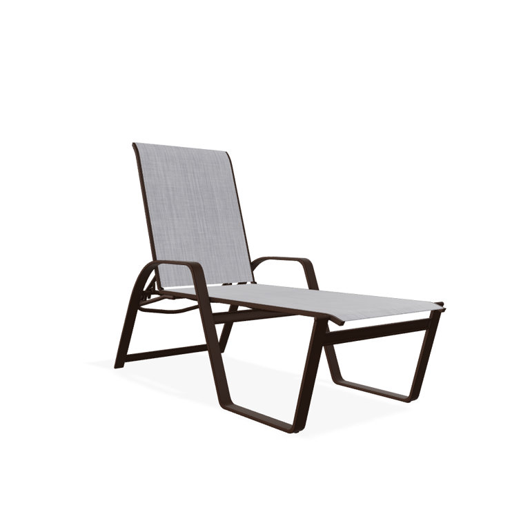 Holna Outdoor Rust-Resistant Metal Chaise Lounge