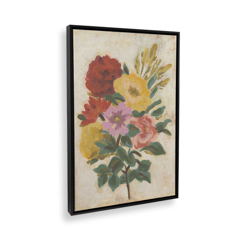 «Harvest Bouquet II» par June Erica Vess, reproduction d'art sur toile, H 36 po x l 24 po, Black