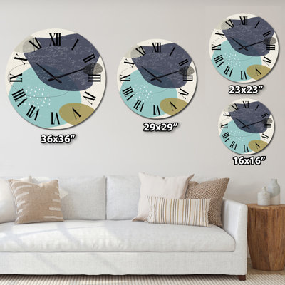 Minimal Elementary and Geometric Compostions XXXX - Modern wall clock