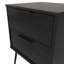 Fully Assembled Amaana 2 Drawer Bedside Table-1560027232
