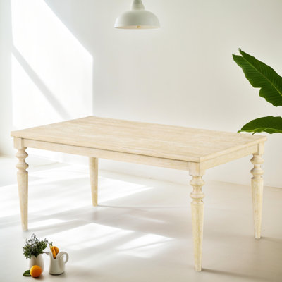 Table de patio blanche filaire - Design urbain, pieds tournés en bois, idéale pour les repas à l'extérieur, 64 cm (l) x 38 cm (p) x 30 cm (h) - Porte-brosses à cheveux intégré pour vos essentiels beauté