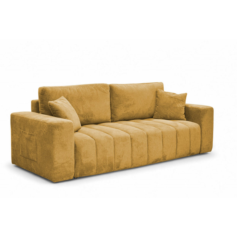 3 Seater Sleeper, Yellow