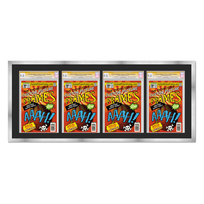 Afficher un collage de bandes dessinées, Or / noir, 7,75 po x 10,5 po