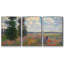 Monet, reproduction sur toile 3 pièces-1322773384-1322773387