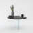 Modern Coffee Table, 27.6 x 15.7 x 15.7 Inches | 100% Tempered Glass Top & 100% MDF Frame, Anthracite & Transparent Color | Disassembled for Easy Assembly | Sleek Design Perfect for Contemporary Living Spaces-1247667549-1247667550