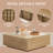 Modern Square Coffee Table With 2 Drawers, Large Square Center Table, Wood Coffee Table For Living Room-88690290-76436767