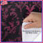 Housses de couette damassées à motif floral rose-130095242
