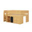Lit mezzanine double avec armoire-493180333