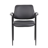 Stackable Vinyl Seat Reception Chair with Metal Frame