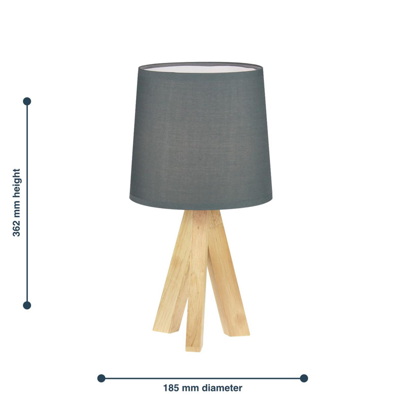Holladay Solid Wood Tripod Lamp
