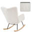 Chaise berçante rembourrée Modern-863476412