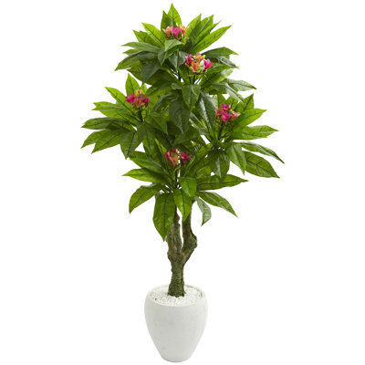 Plumeria Artificial Tree in Decorative Planter UV Resistant (Indoor/Outdoor)
