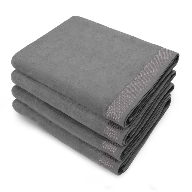 Ensemble de serviettes de plage Gorby, Gris