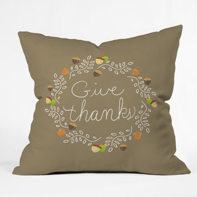 Giving Thanks Throw Pillow