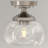 Semi Flush Mount Ceiling Light with Glass Shade-2082343580