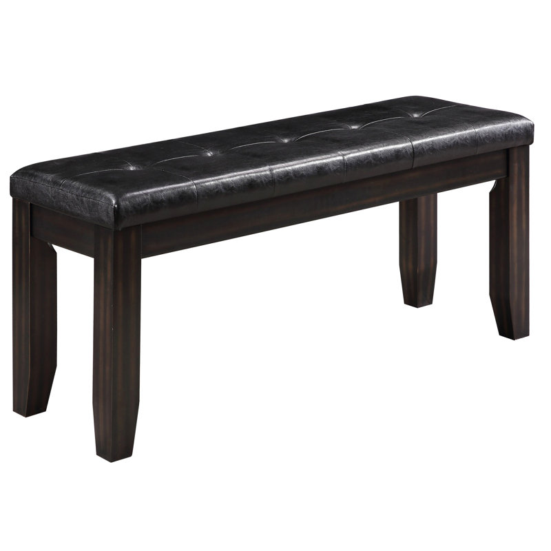 Banc moderne noir et de salon pour un couloir contemporain sophistiqué, une entrée accueillante