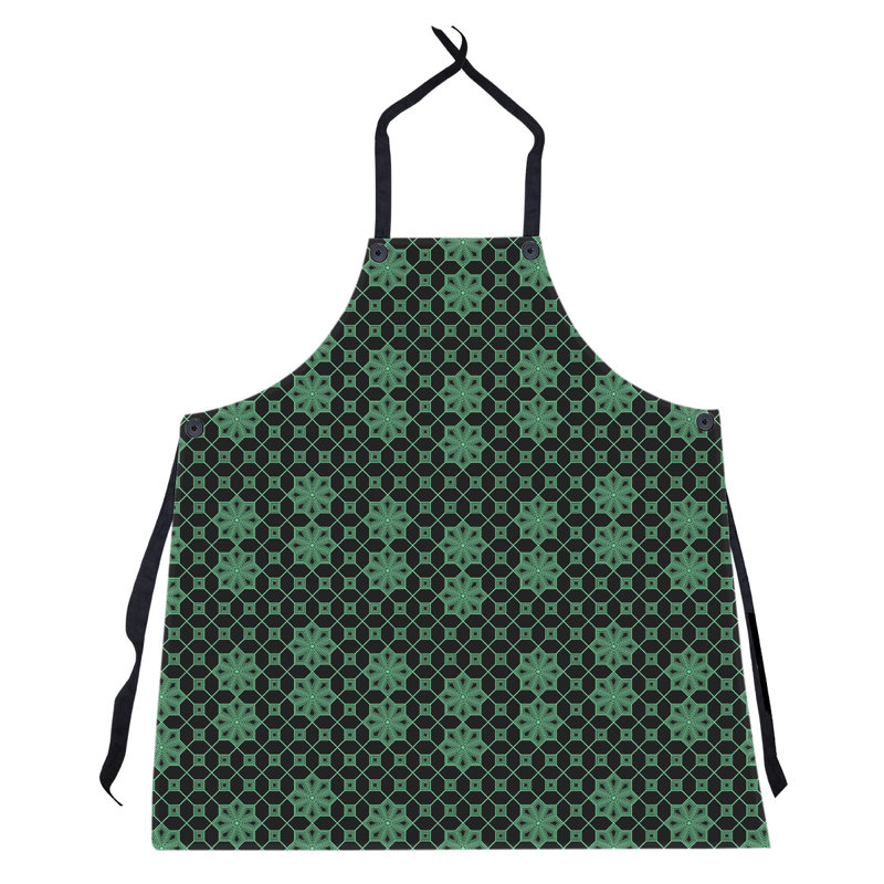 Tablier de treillis classique, Vert / Noir