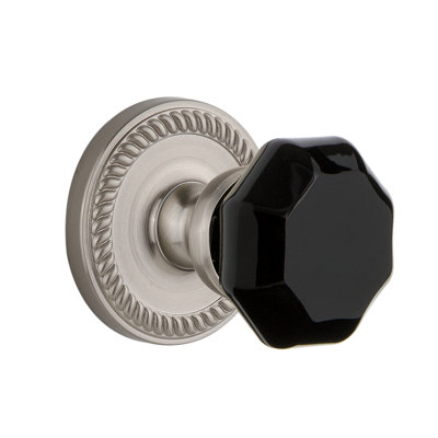 Rosace double Grandport Newport avec bouton de porte Lyon