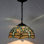 Luminaire suspendu en forme de libellule Tiffella Tiffany