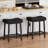 Bar Stools Set of 4, 24" Counter Height Upholstered Padded Barstools with Curved Surface