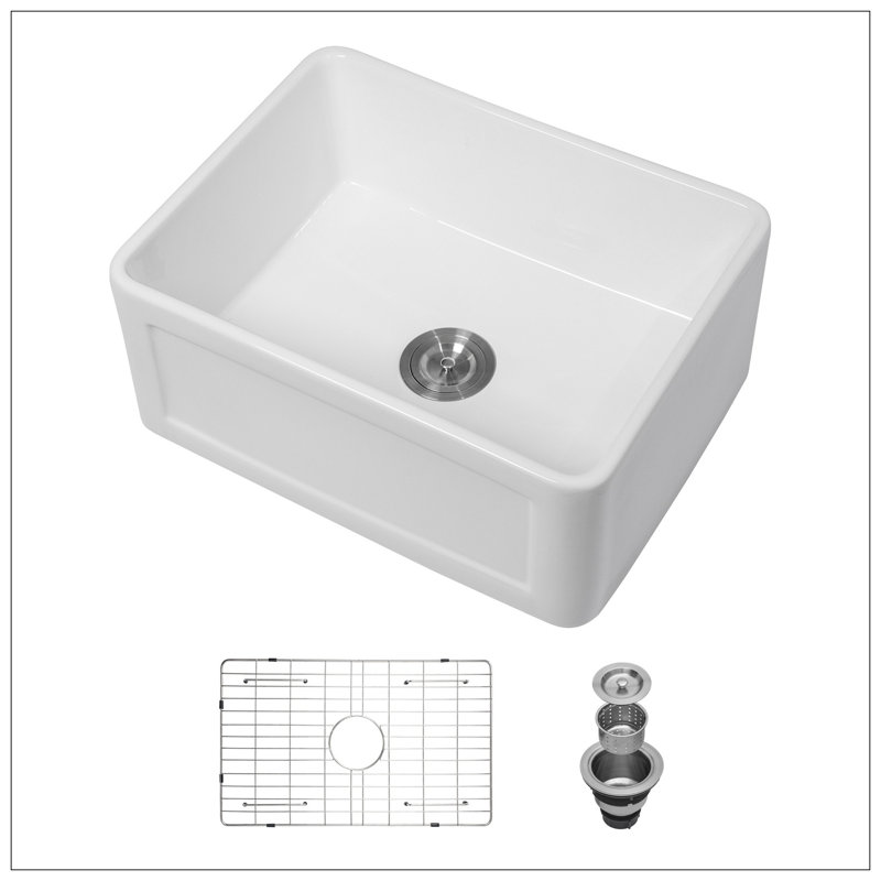Farmhouse/Apron Front White Ceramic Kitchen Sink