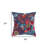 Dark Blue Jacobean Bloom Embroidered Throw Pillow