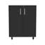 Black Wengue Rectangle Storage Cabinet Base