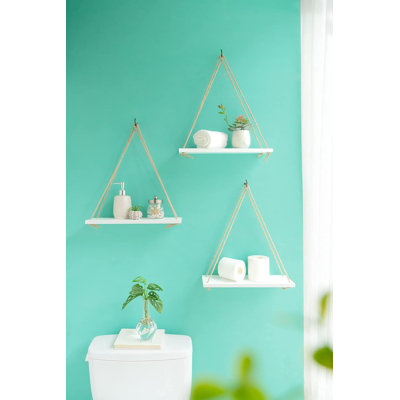 Swing Rope Simple Floating Shelf
