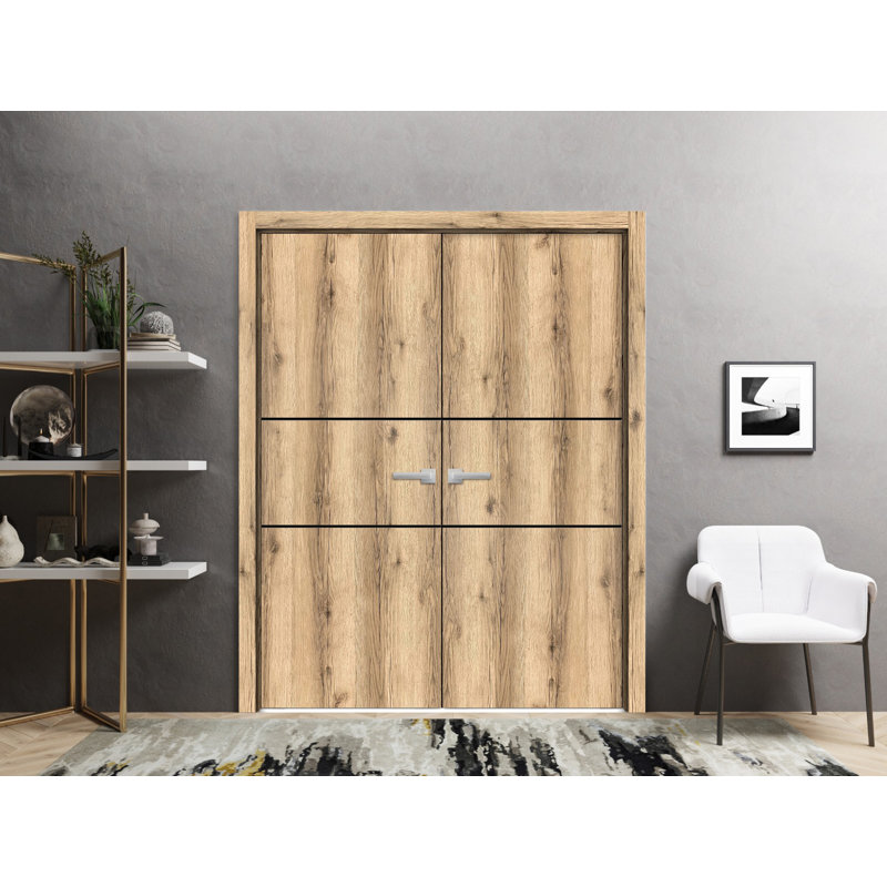 Finition en bois massif manufacturé, Chêne, 32 po x 84 po