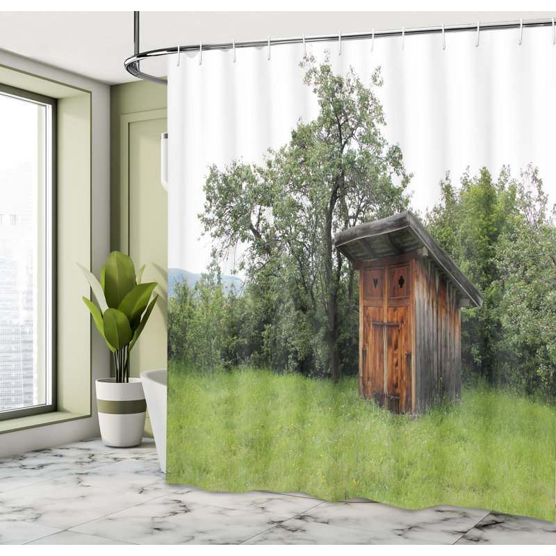 Ensemble de rideau de douche et crochets pour la maison, H 75 po x l 69 po