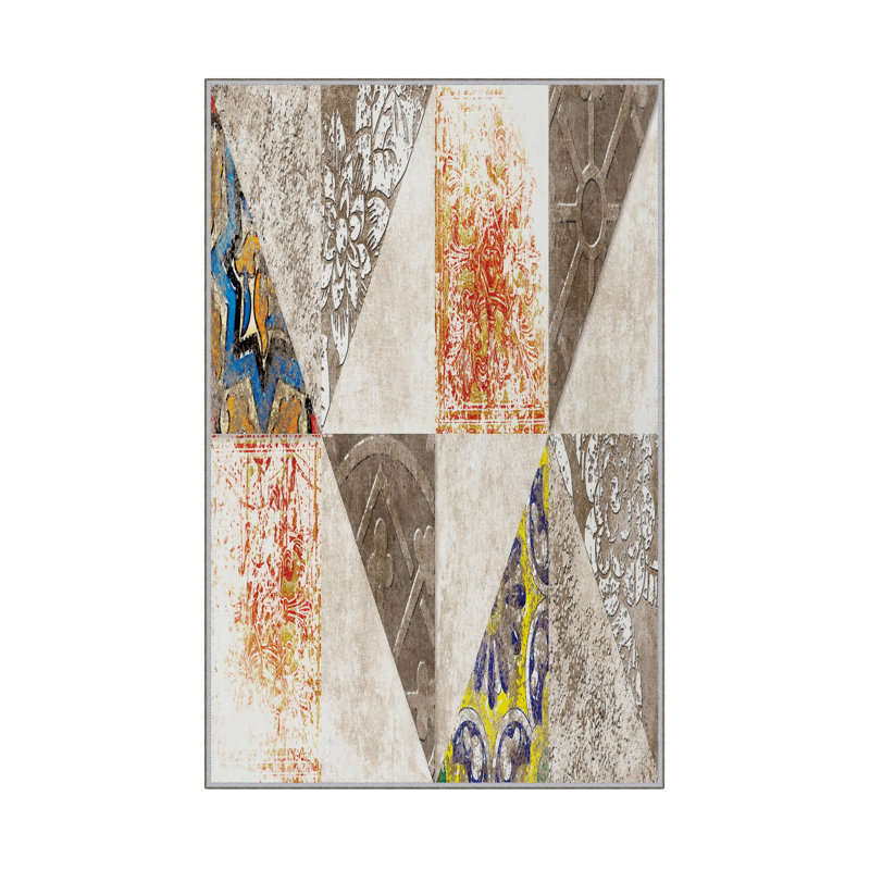 Premium Hall Carpet (3.3 x 6.6 ft), 100% Polyester, 0.4 in Pile Height | Antibacterial, Non-Slip PVC Dot Underside | Machine Washable, 3D Digital Printing | Ideal for Living Room, Bedroom, and Entryway Decor