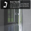 30 po X P 72 po Porte de douche semi-sans cadre H H-111081908