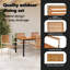 7 Piece Garden Dining Set Acacia-153793261