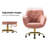 Clio Task Chair with Height Adjustable and Velvet Upholstery-59195246