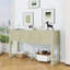 Console en bois avec 3 tiroirs à fermeture en douceur-858254297